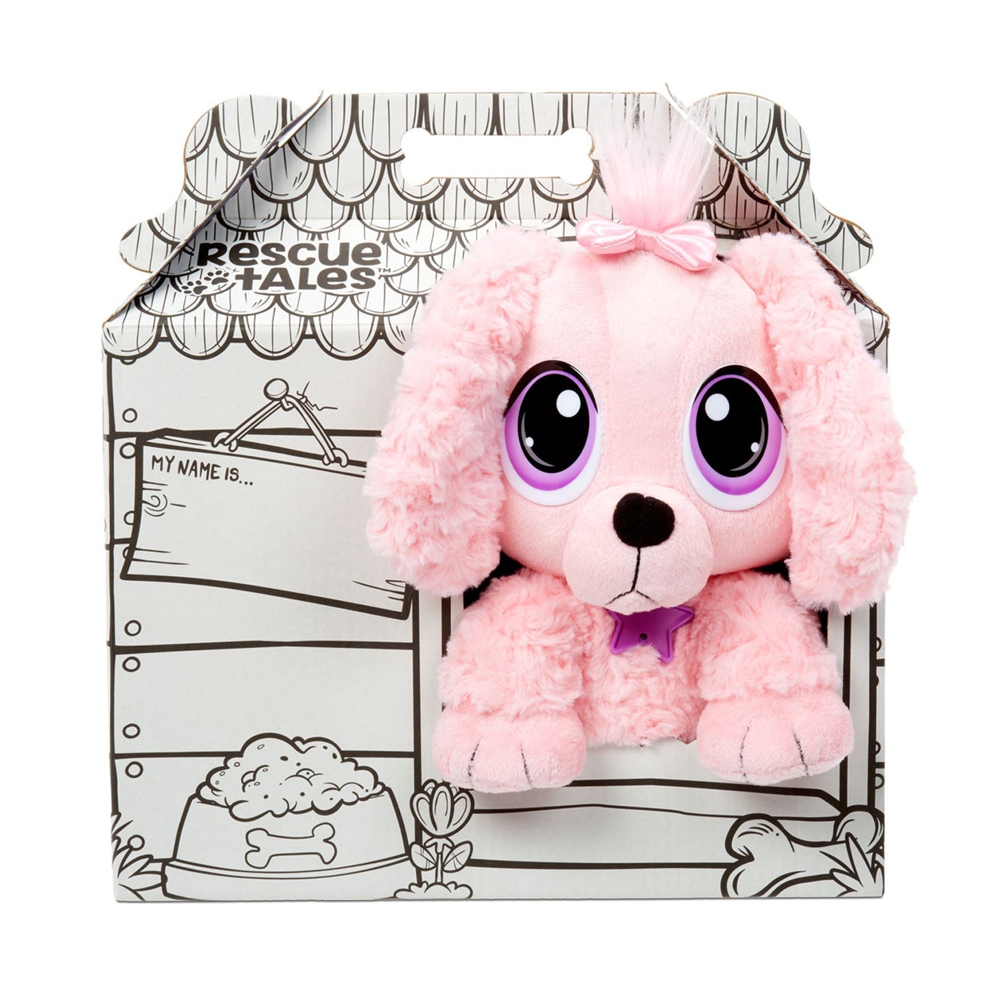 Rescue Tales Pink Poodle Plush Toy - Adoptable Pet with Doghouse | Little Tikes | Little Tikes