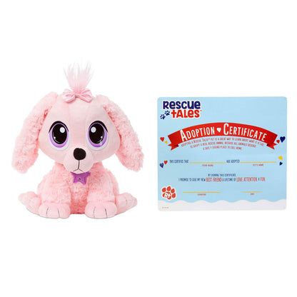 Rescue Tales Pink Poodle Plush Toy - Adoptable Pet with Doghouse | Little Tikes | Little Tikes