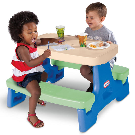 Little Tikes Easy Store Jr. Play Table - Blue/Green | Little Tikes