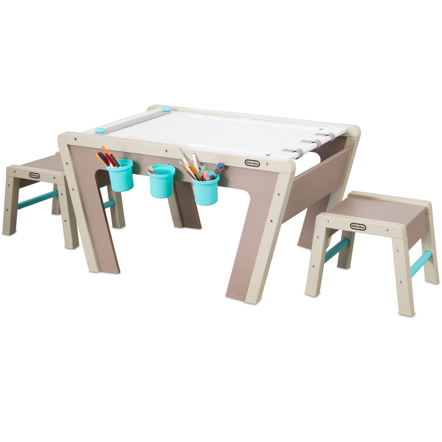 Little Tikes 2-in-1 Easel and Art Table – Kids' Wooden Art Station | Little Tikes