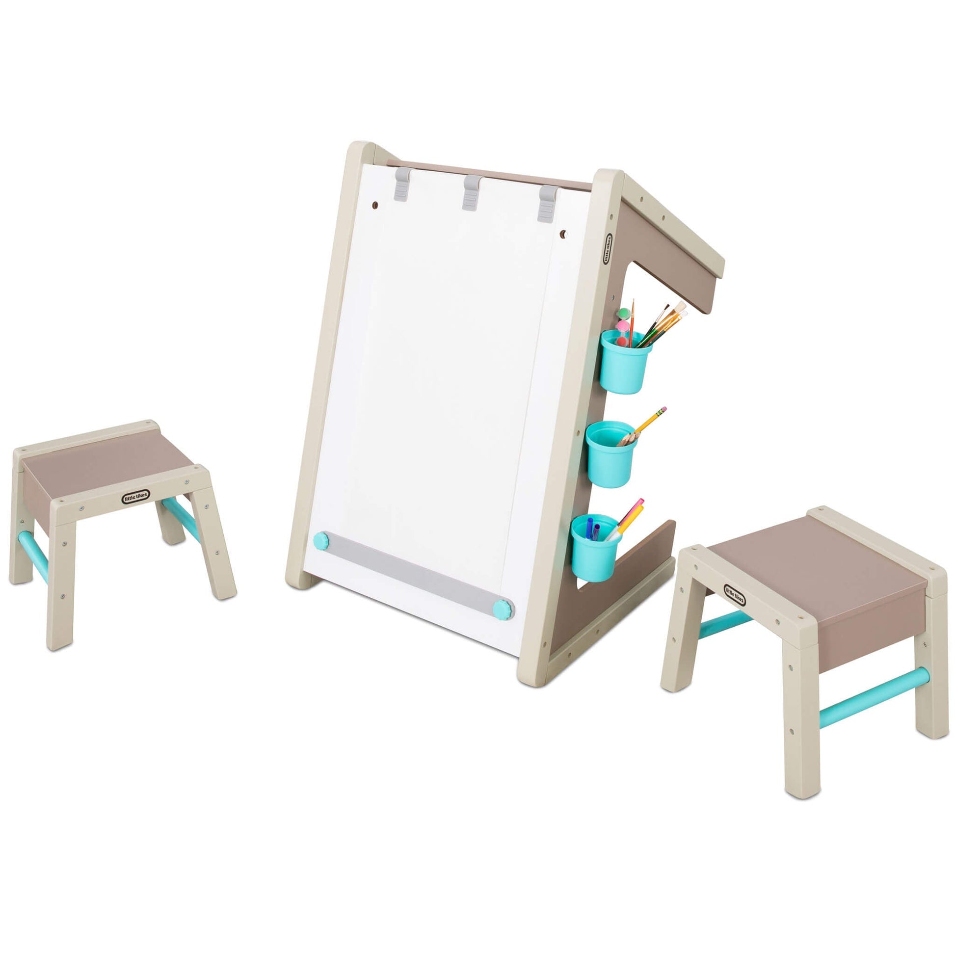 Little Tikes 2-in-1 Easel and Art Table – Kids' Wooden Art Station | Little Tikes