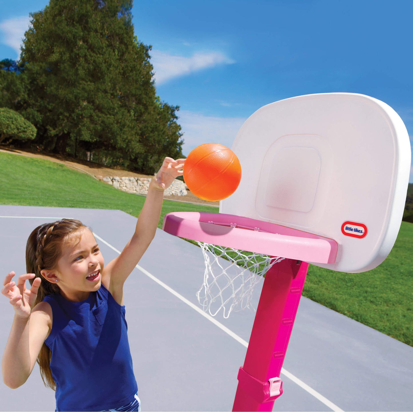 Little Tikes TotSports Easy Score Pink Basketball Set | Little Tikes