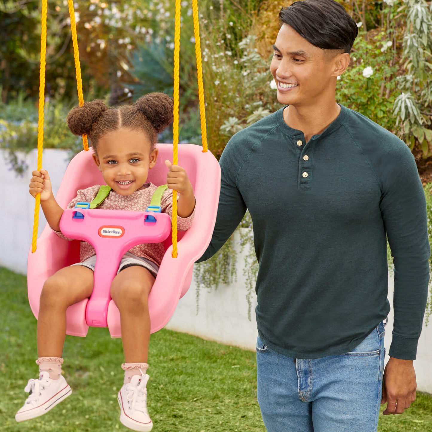 Little Tikes 2-in-1 Snug 'n Secure Swing - Pink | Little Tikes