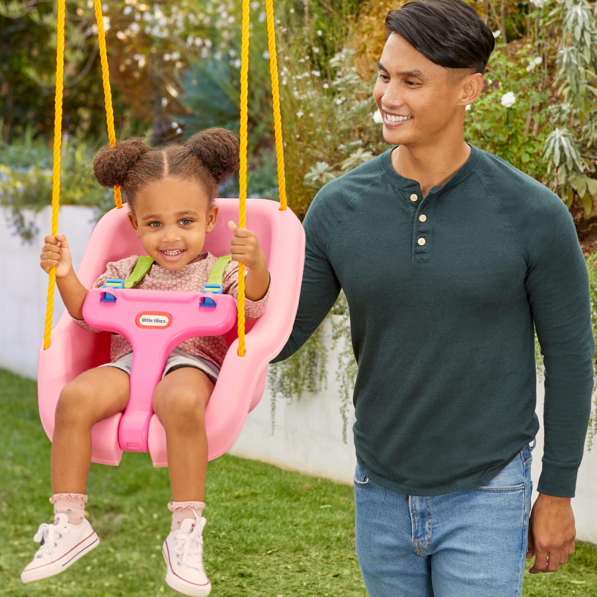 Little Tikes 2-in-1 Snug 'n Secure Swing - Pink | Little Tikes