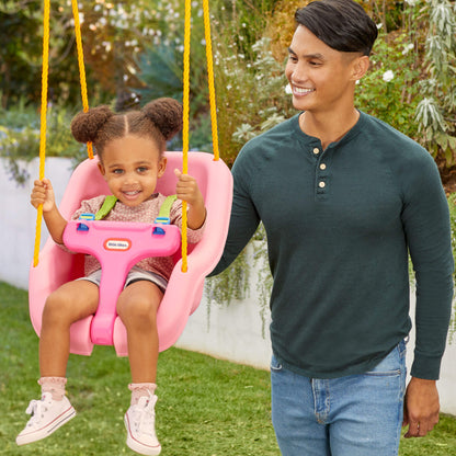 Little Tikes 2-in-1 Snug 'n Secure Swing - Pink | Little Tikes