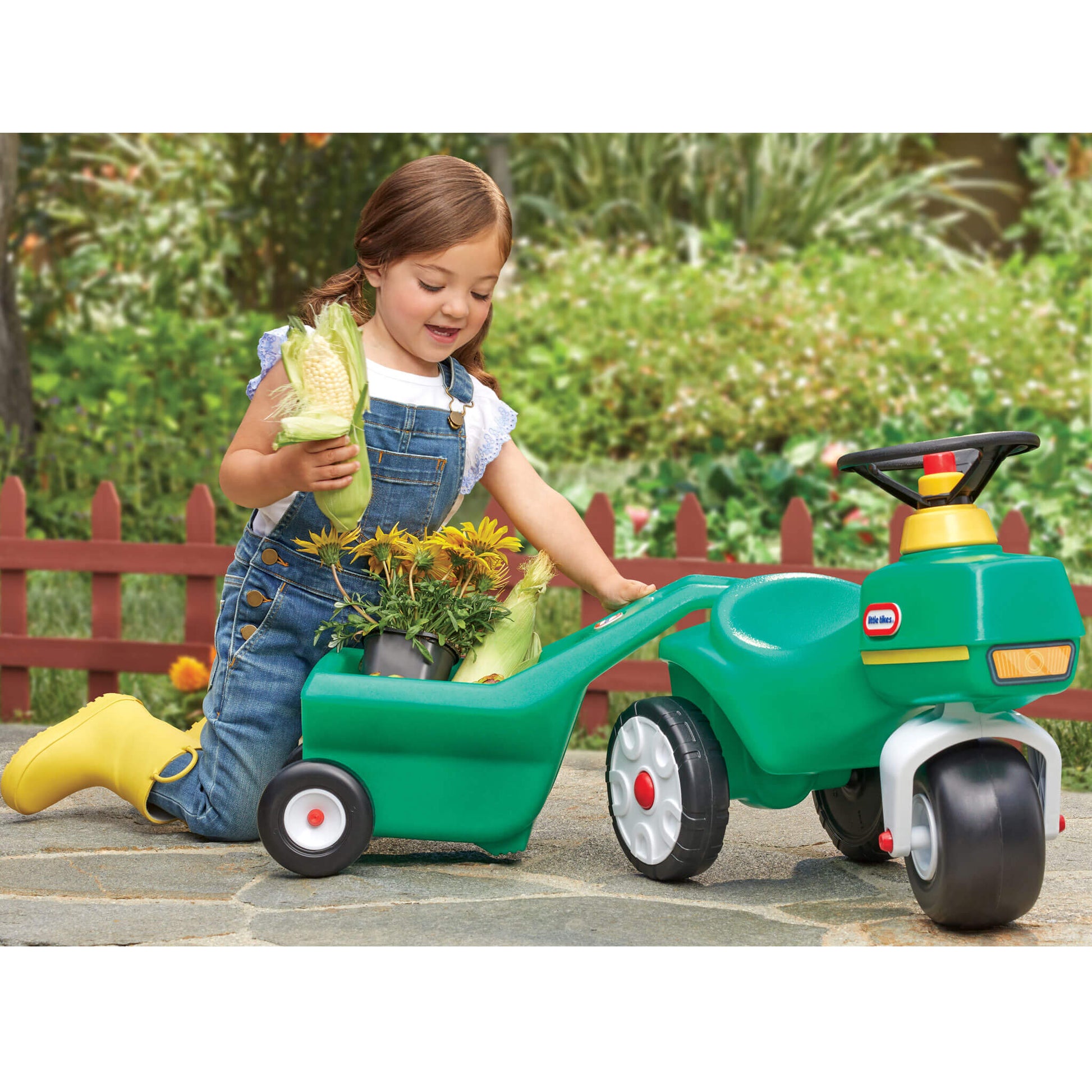 Little Tikes Tractor & Cart – Foot-to-Floor Toddler Ride-On | Little Tikes