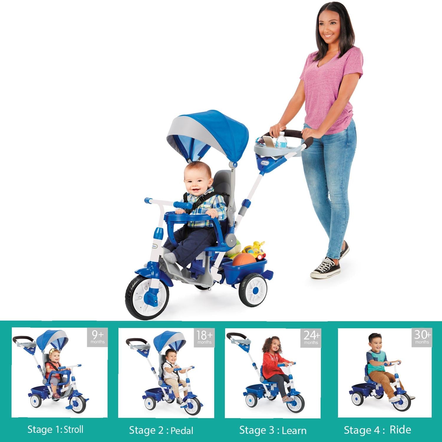 Perfect Fit 4-in-1-Trike - Blue | Little Tikes | Little Tikes